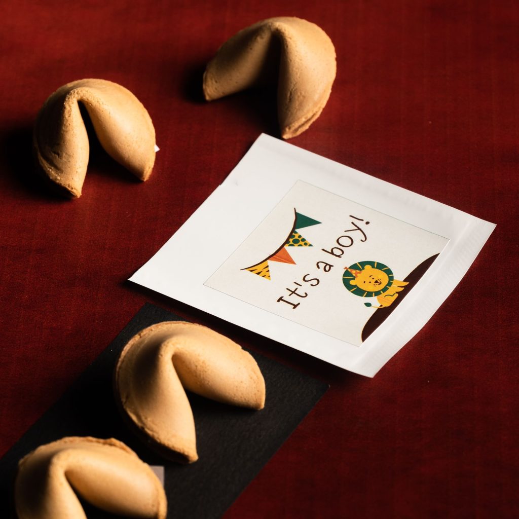 Customize Veg & Non Veg Fortune Cookies for Baby Showers & Birthdays